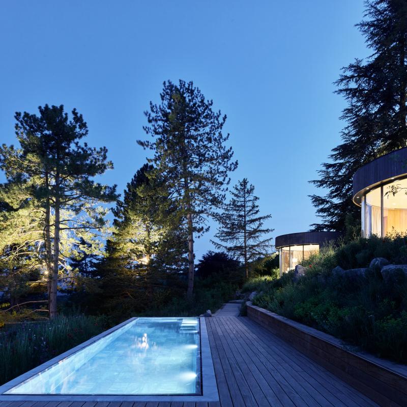 Piscine de nuit